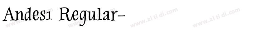 Andes1 Regular字体转换
